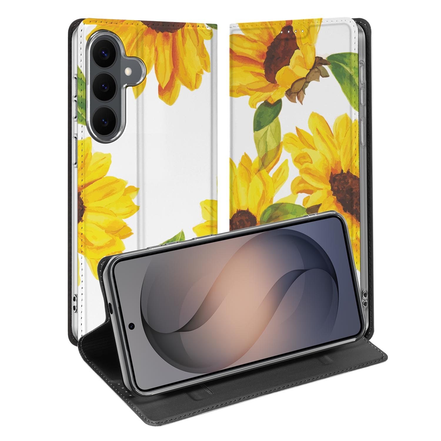 Samsung Galaxy S26 FE standcase met Zonnebloemen-print