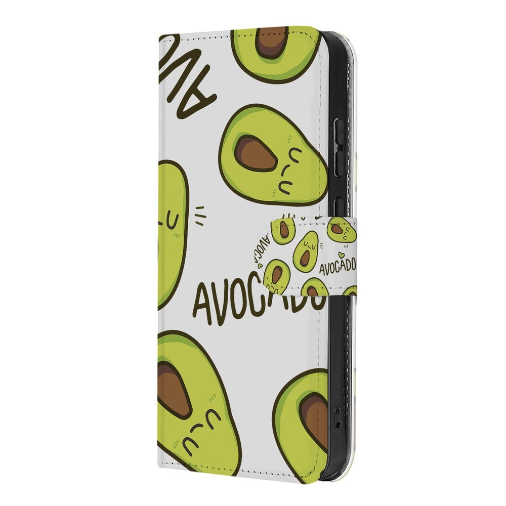 Samsung Galaxy S26 Plus Book Case Avocado Singing Groen Voorzijde.
