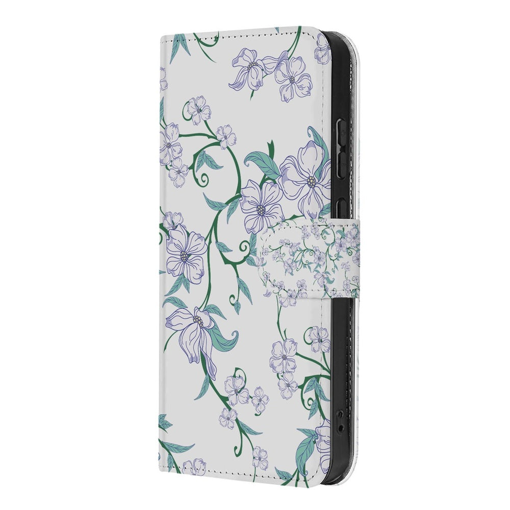 Samsung Galaxy S26 Plus Book Case Blossom White bloemenprint wrap-around stijlvol. 