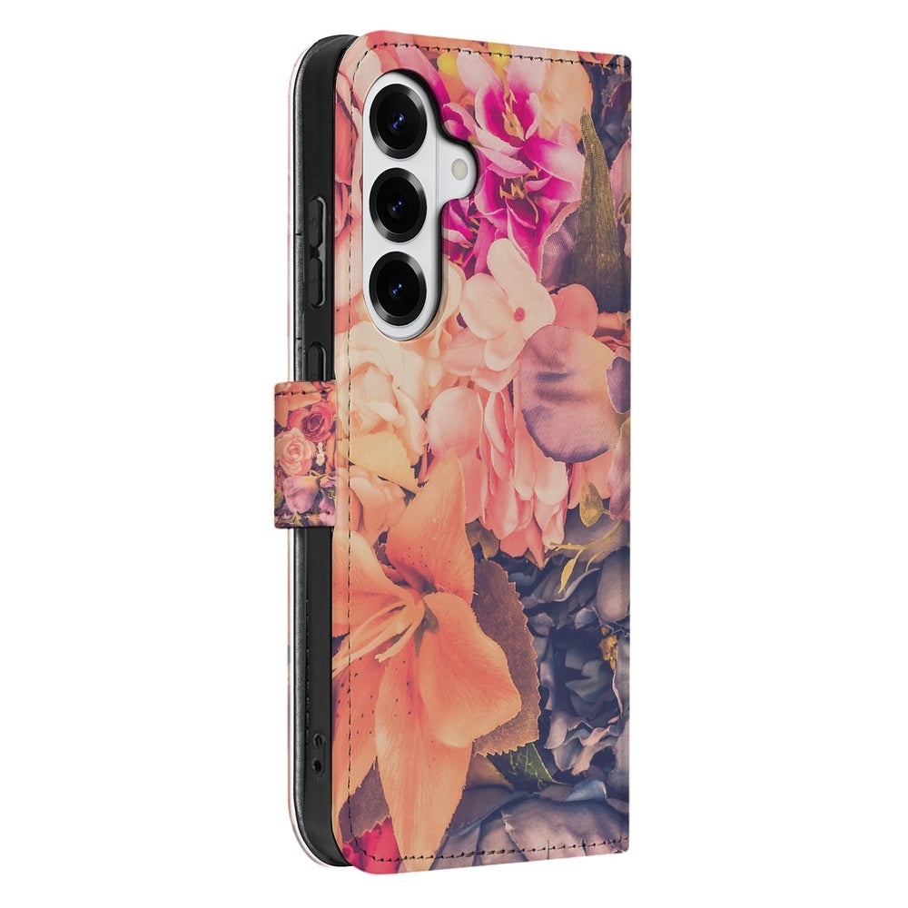Samsung Galaxy S26 Plus Book Case Bosje Bloemen zijaanzicht.