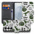 Samsung Galaxy S26 Plus Book Case Met Pasjes Dino Print boek hoes met dino print, open aanzicht.