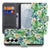 Samsung Galaxy S26 Plus Book Case Orchidee Groen Aanzicht van binnen en buiten met bloemenprint.