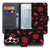 Samsung Galaxy S26 Plus Bookcase Hoesje Valentine zwart kunstleer rozen design vooraanzicht.
