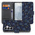 Samsung Galaxy S26 Plus Hoesje Voetbal Design Book Case Sportief blauw voetbalpatroon Voorzijde.