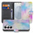 Samsung Galaxy S26 Plus Bookcase Hoesje Watercolor Light smartphone case pastel design front and inside view.