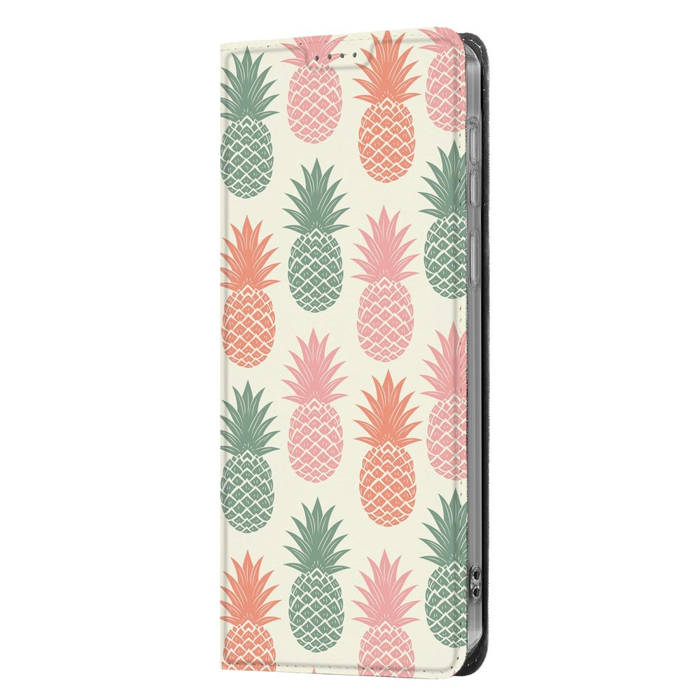 Samsung Galaxy S26+ Telefoonhoesje Ananas Ananaspatroon Vooraanzicht.
