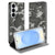 Samsung Galaxy S26 Plus Flip Style Cover Army Light camouflage design vooraanzicht.