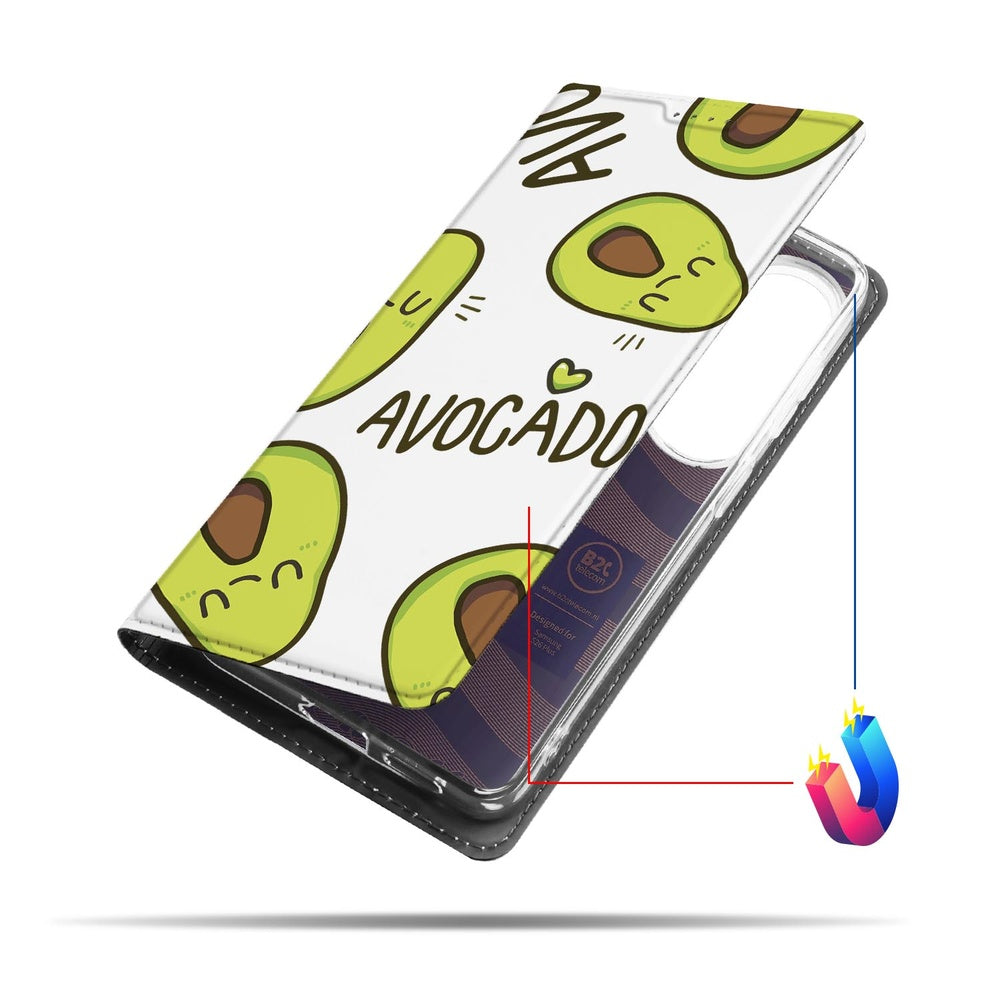 Samsung Galaxy S26 Plus Standcase Hoesje Avocado Singing detail.