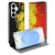 Samsung Galaxy S26 Plus Bookcase Belgie design Belgische vlag kleuren vooraanzicht.