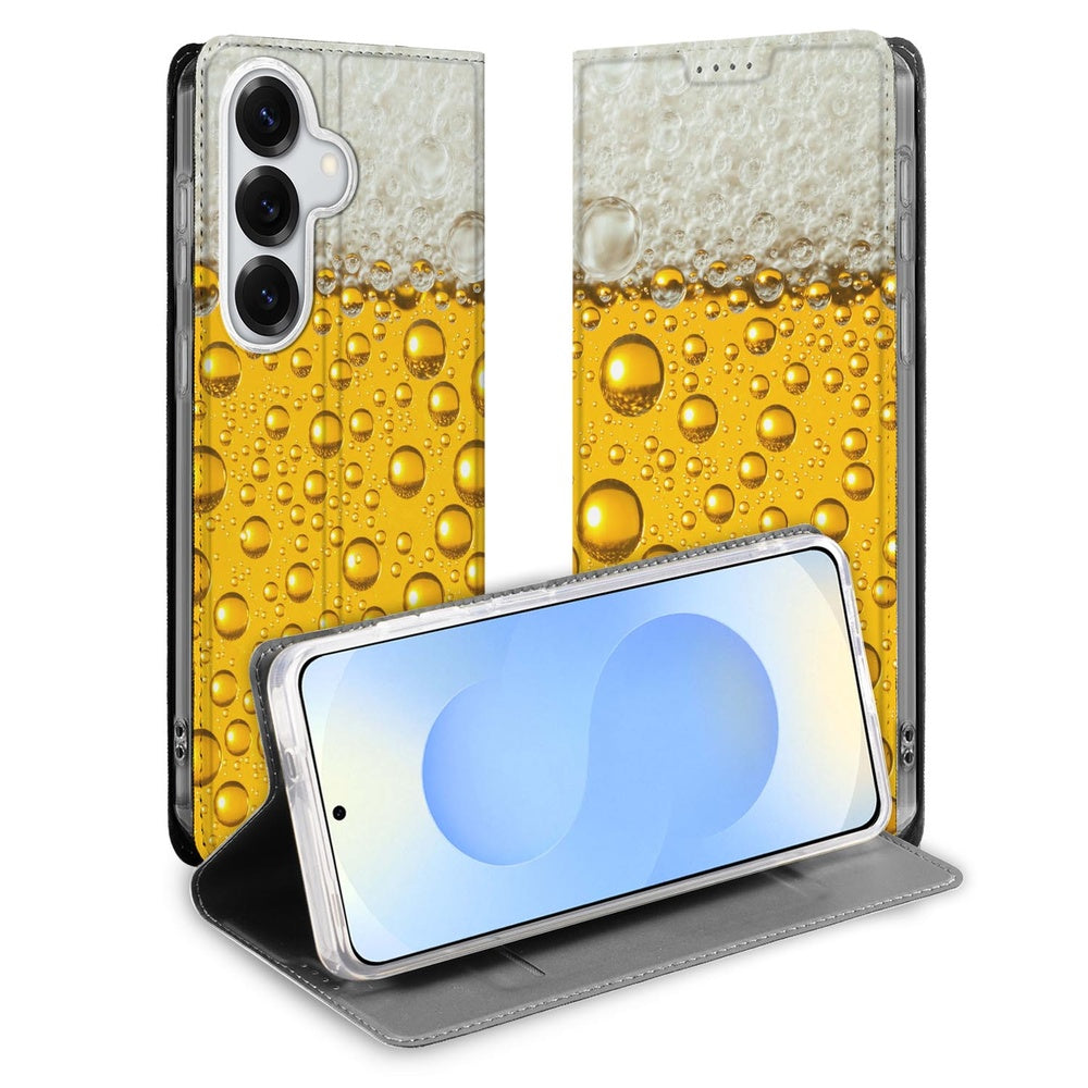 Samsung Galaxy S26 Plus Telefoonhoesje Bier Bierprint vooraanzicht.