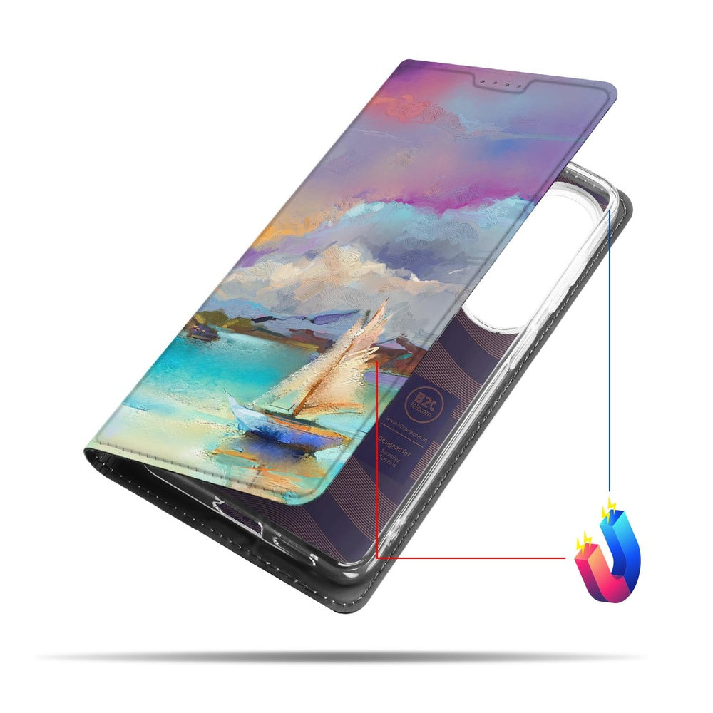 Samsung Galaxy S26 Plus Bookcase Boat Design Boot Vooraanzicht.