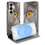 Samsung Galaxy S26 Plus Book Wallet Case Britse Korthaar detail aanzicht.