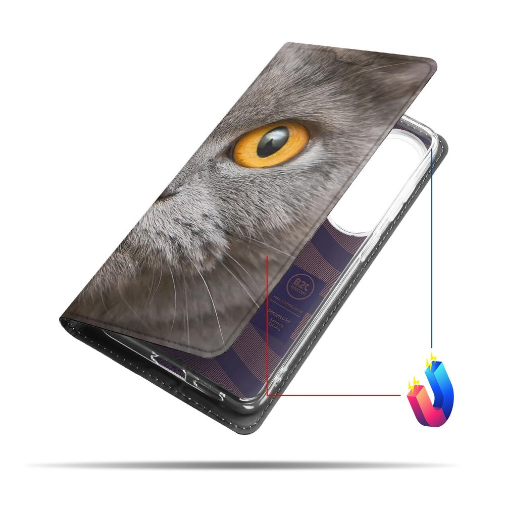 Samsung Galaxy S26 Plus Book Wallet Case Britse Korthaar detail.