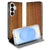 Samsung Galaxy S26 Plus Standcase Hoesje Donker Hout vooraanzicht.