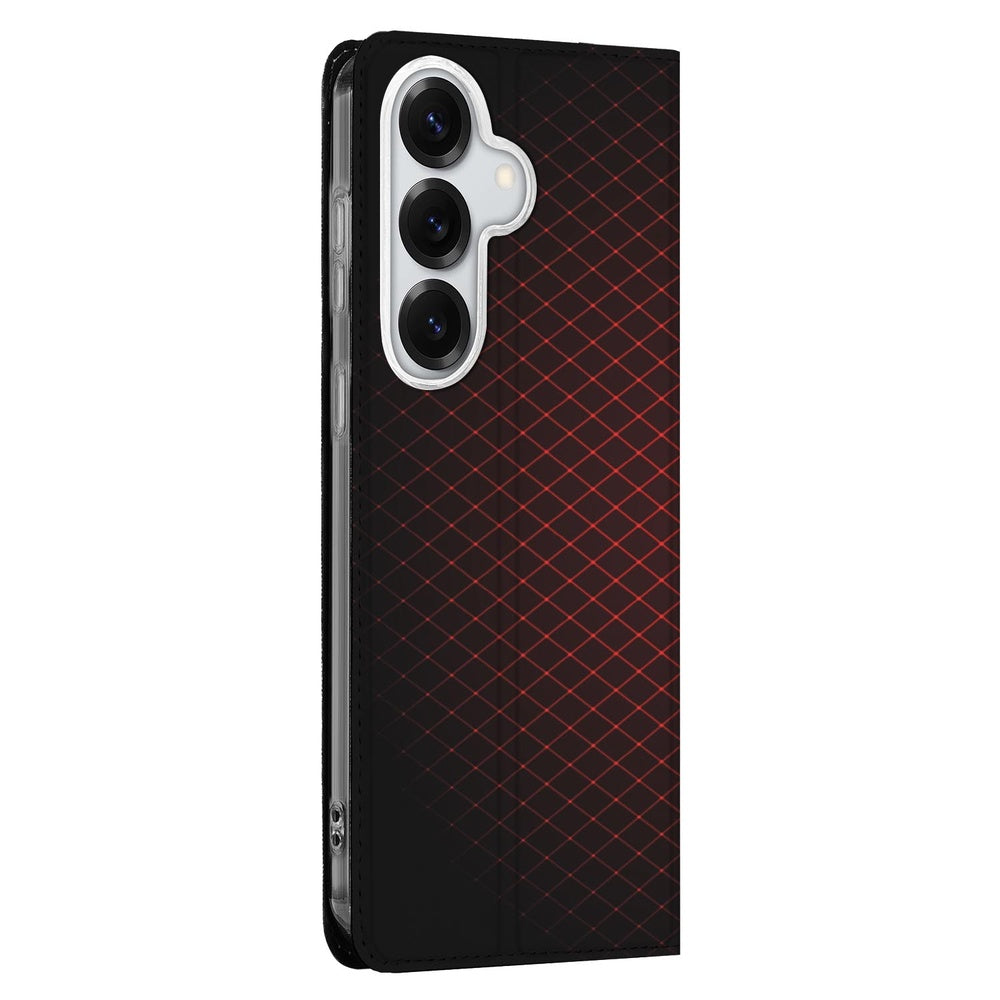 Samsung Galaxy S26 Plus Telefoonhoesje Geruit Rood Vooraanzicht.