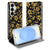 Samsung Galaxy S26 Plus Book Wallet Case Gouden BloemenBC vooraanzicht.