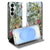 Samsung Galaxy S26 Plus Book Case Jungle Vooraanzicht. Tropische print met dieren en bladeren.