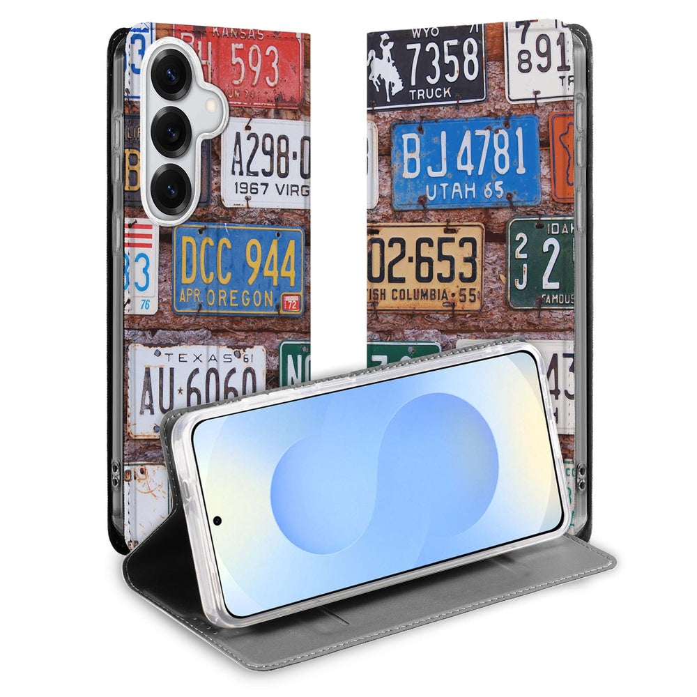 Samsung Galaxy S26 Plus Kentekenplaten Stand Case kentekenplatenprint vooraanzicht.