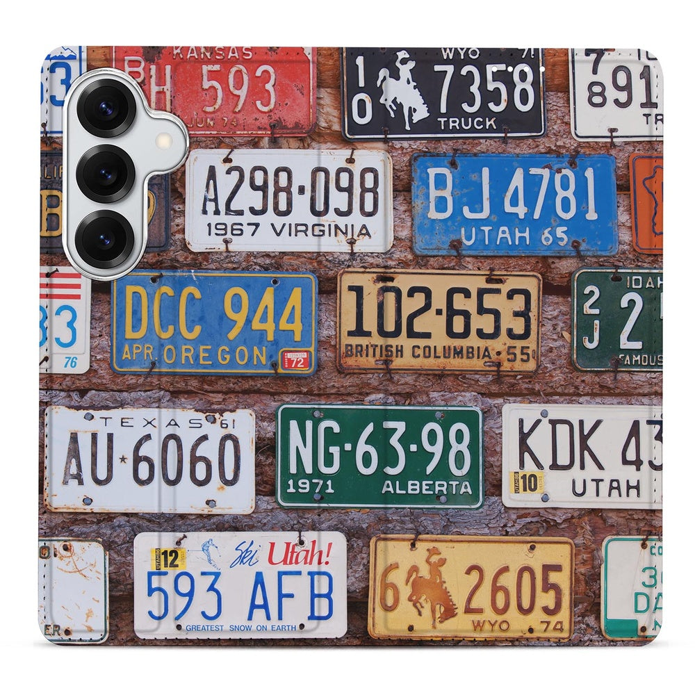 Samsung Galaxy S26 Plus Kentekenplaten Stand Case kentekenplatenprint achterkant vooraanzicht.