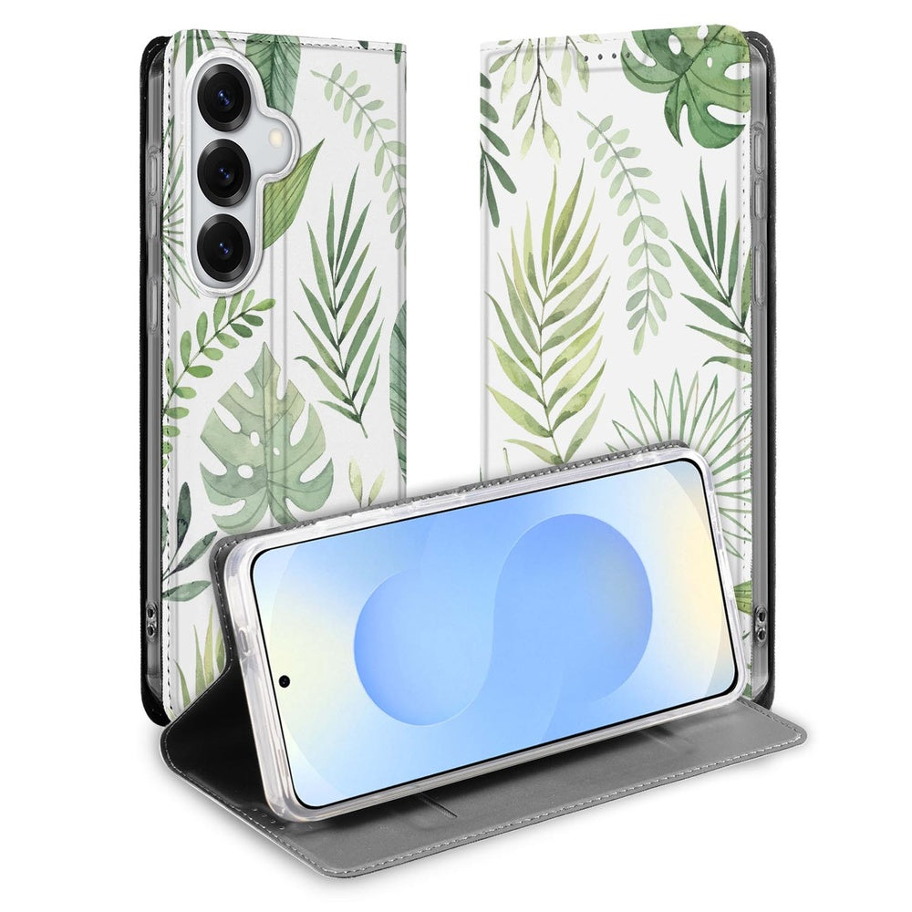 Samsung Galaxy S26 Plus Telefoonhoesje Leaves Vooraanzicht.