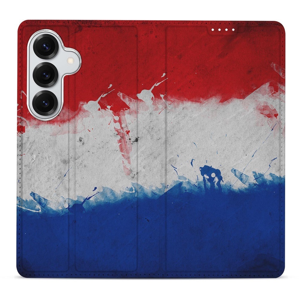Samsung Galaxy S26 Plus Book Wallet Case Nederlandse vlag Voorkant.