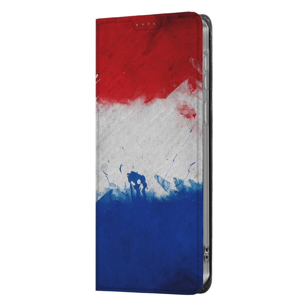 Samsung Galaxy S26 Plus Book Wallet Case Nederland Nederlandse vlag detail.