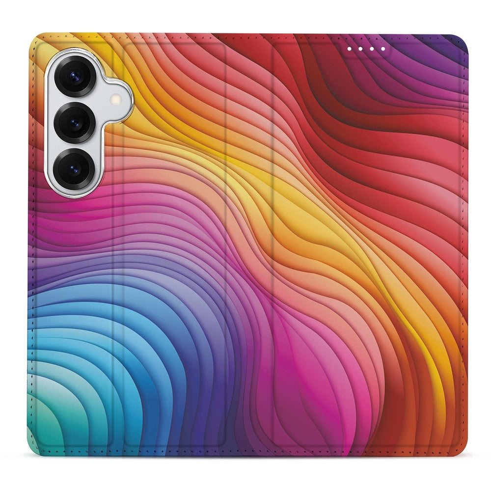 Samsung Galaxy S26+ Telefoonhoesje Regenboog Regenboogprint Vooraanzicht.