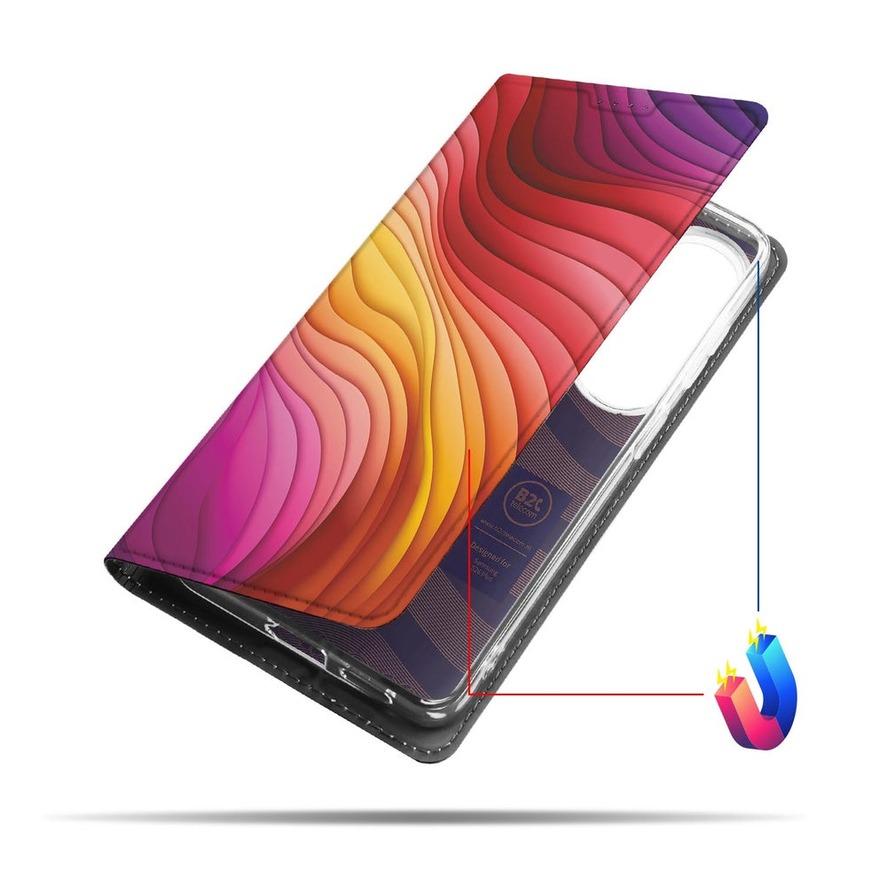 Samsung Galaxy S26+ Telefoonhoesje Regenboog Design Vooraanzicht.