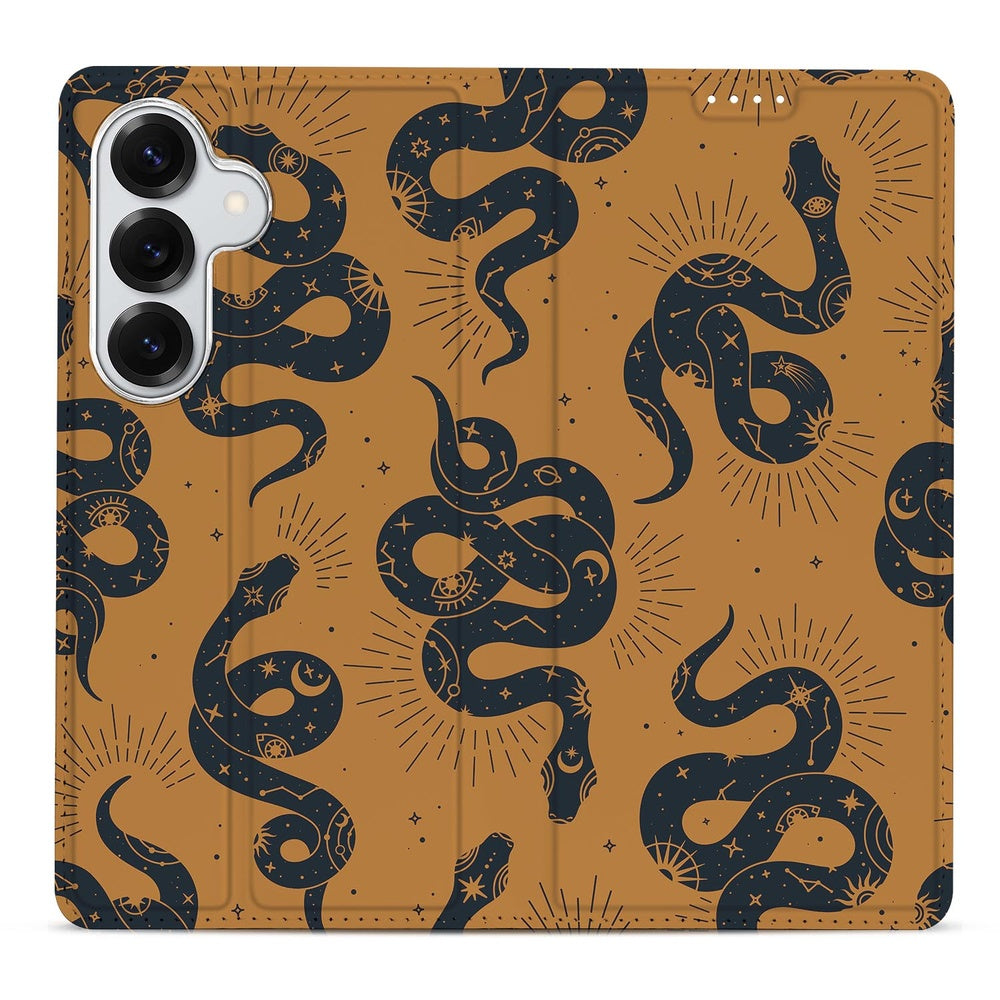 Samsung Galaxy S26 Plus Book Case Snakes print detail.