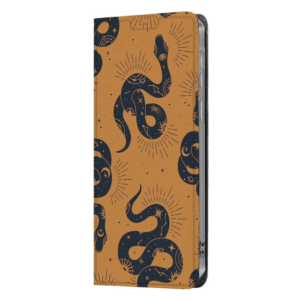 Samsung Galaxy S26 Plus Book Case Snakes print vooraanzicht.