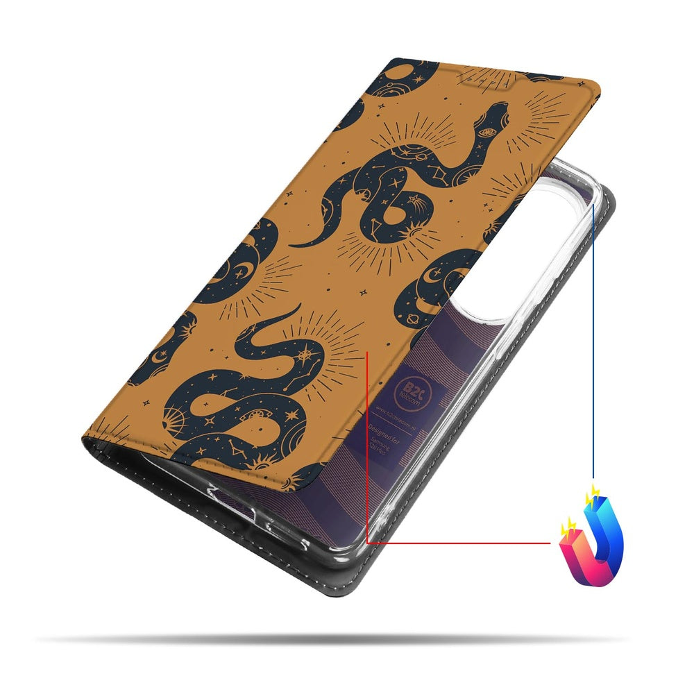 Samsung Galaxy S26 Plus Book Case Snakes snakes-ontwerp vooraanzicht.