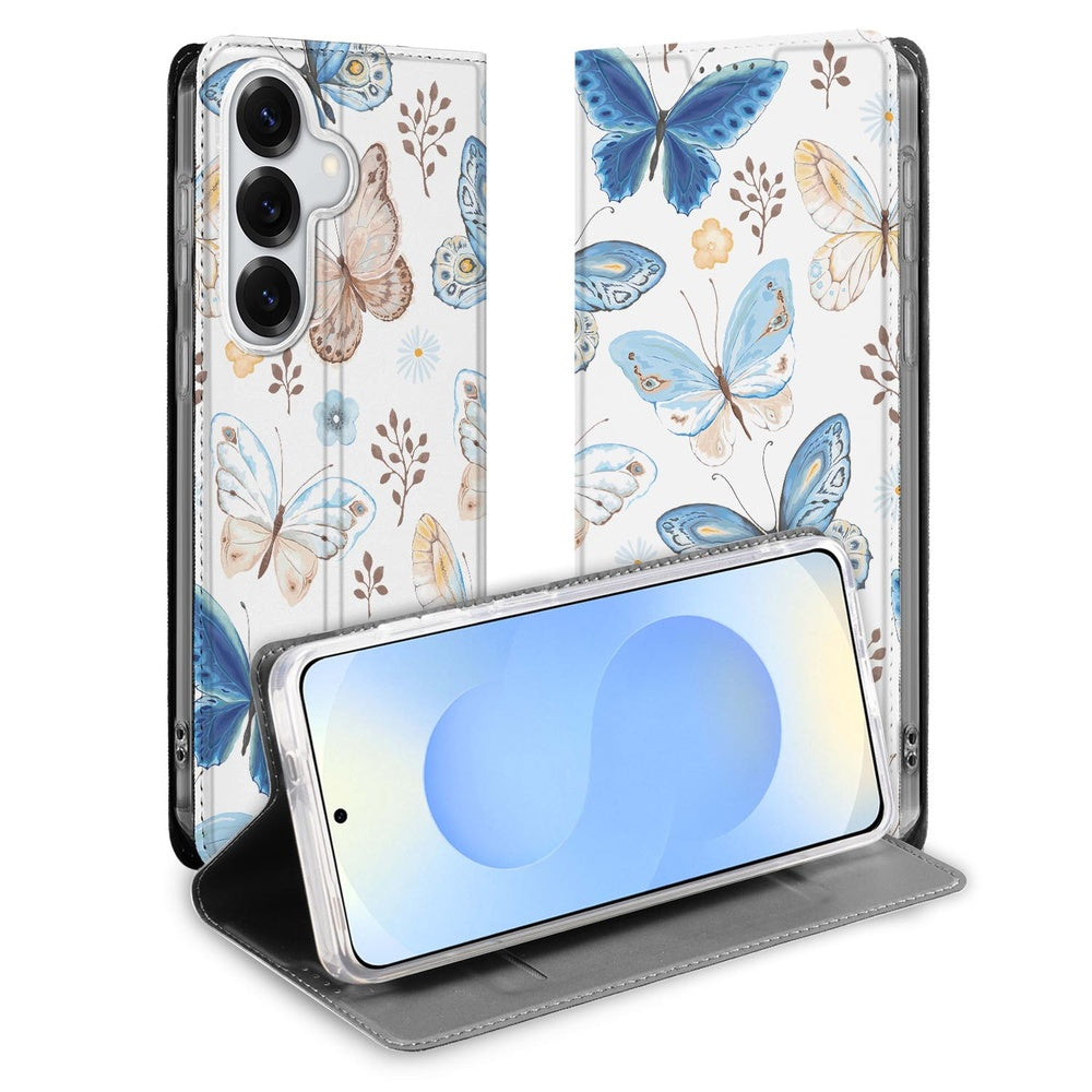 Samsung Galaxy S26 Plus Book Wallet Case Vlinder Vooraanzicht.