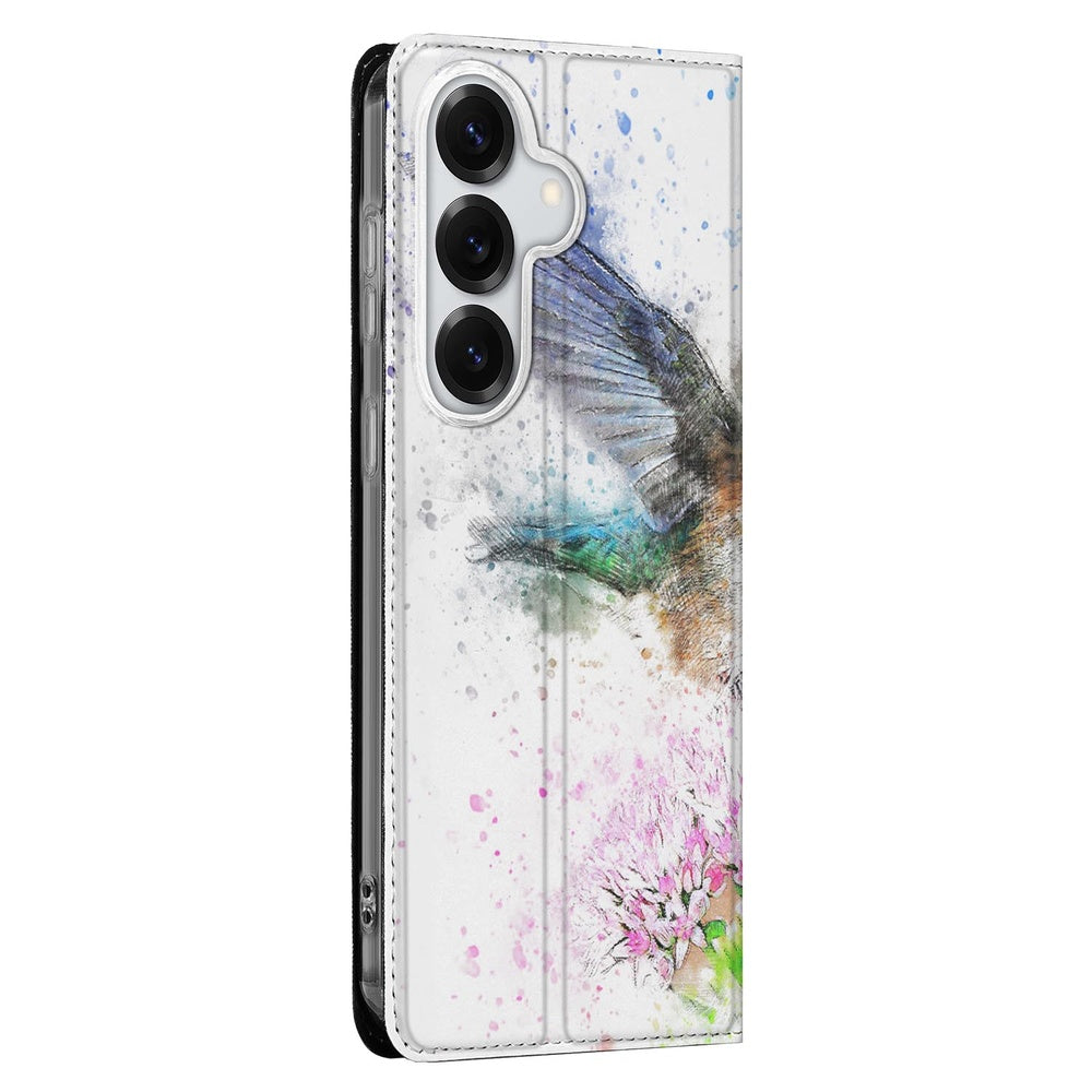 Samsung Galaxy S26 Plus Standcase Hoesje Vogel vogelontwerp zijaanzicht.