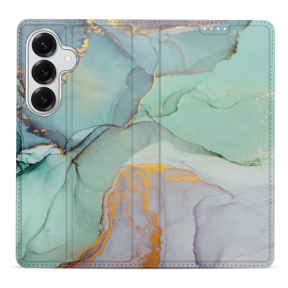 Samsung Galaxy S26+ Bookcase Watercolor Mix Watercolor-Design Vooraanzicht.