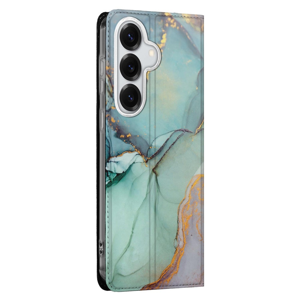Samsung Galaxy S26+ Bookcase Watercolor Mix Watercolor-Design Vooraanzicht.