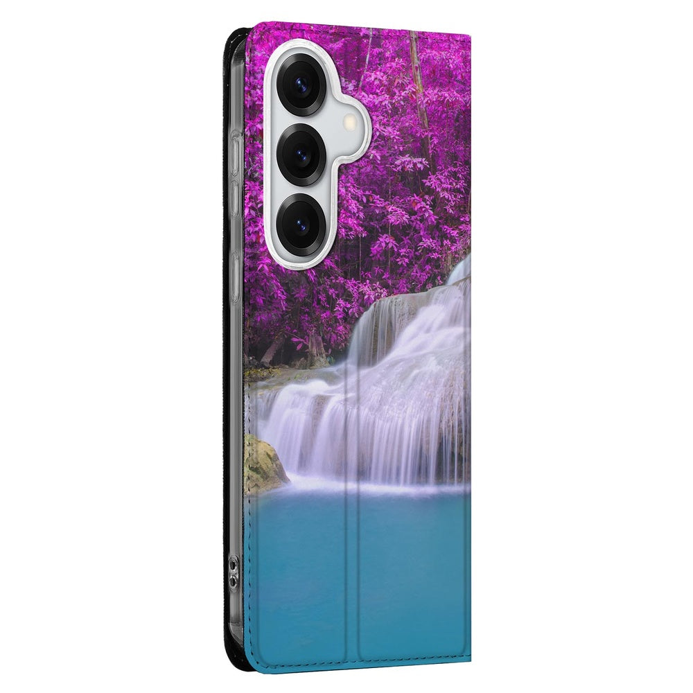 Samsung Galaxy S26+ Book Wallet Case Waterval Waterfall design side view.
