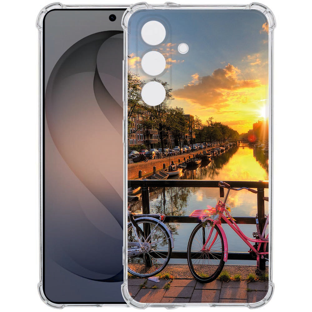 Softcase back cover Samsung Galaxy S26 Plus Amsterdamse Grachten Schokbestendig