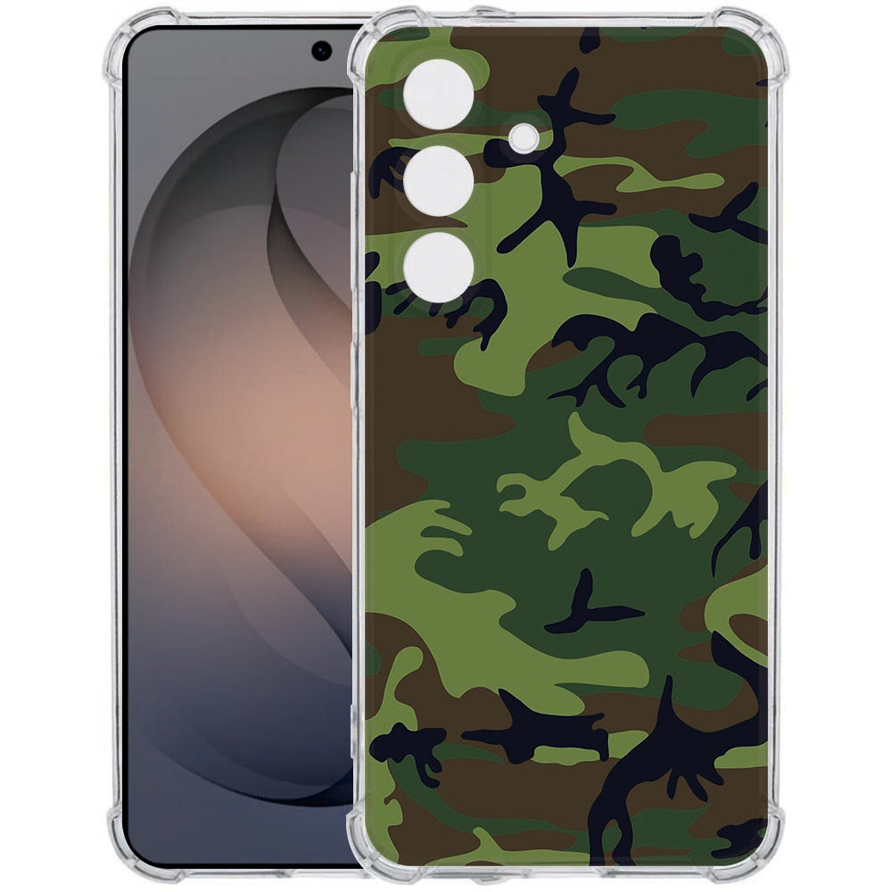Samsung Galaxy S26 Plus TPU Back Cover Army Dark Valbestendig