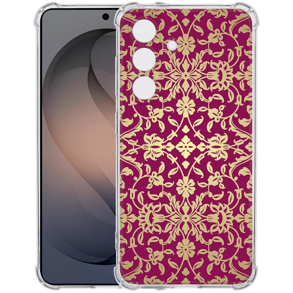 Softcase Backcover Hoesje Samsung Galaxy S26 Plus Barok Pink Shockproof