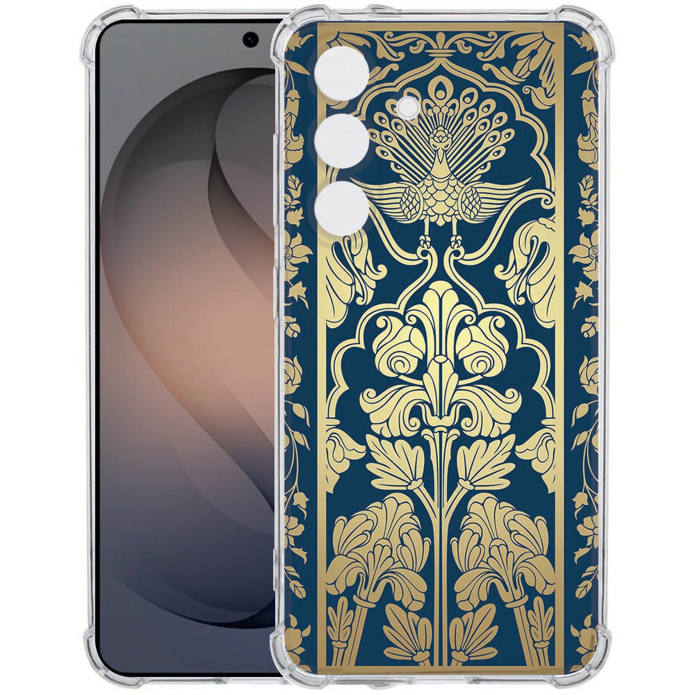 Samsung Galaxy S26 Plus Flexibele back cover Beige Flowers Valbestendig