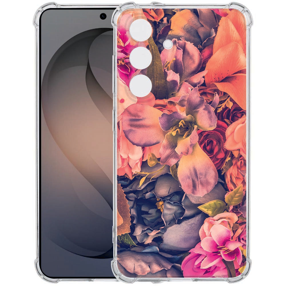 Samsung Galaxy S26 Plus Softcase Bosje Bloemen Schokbestendig