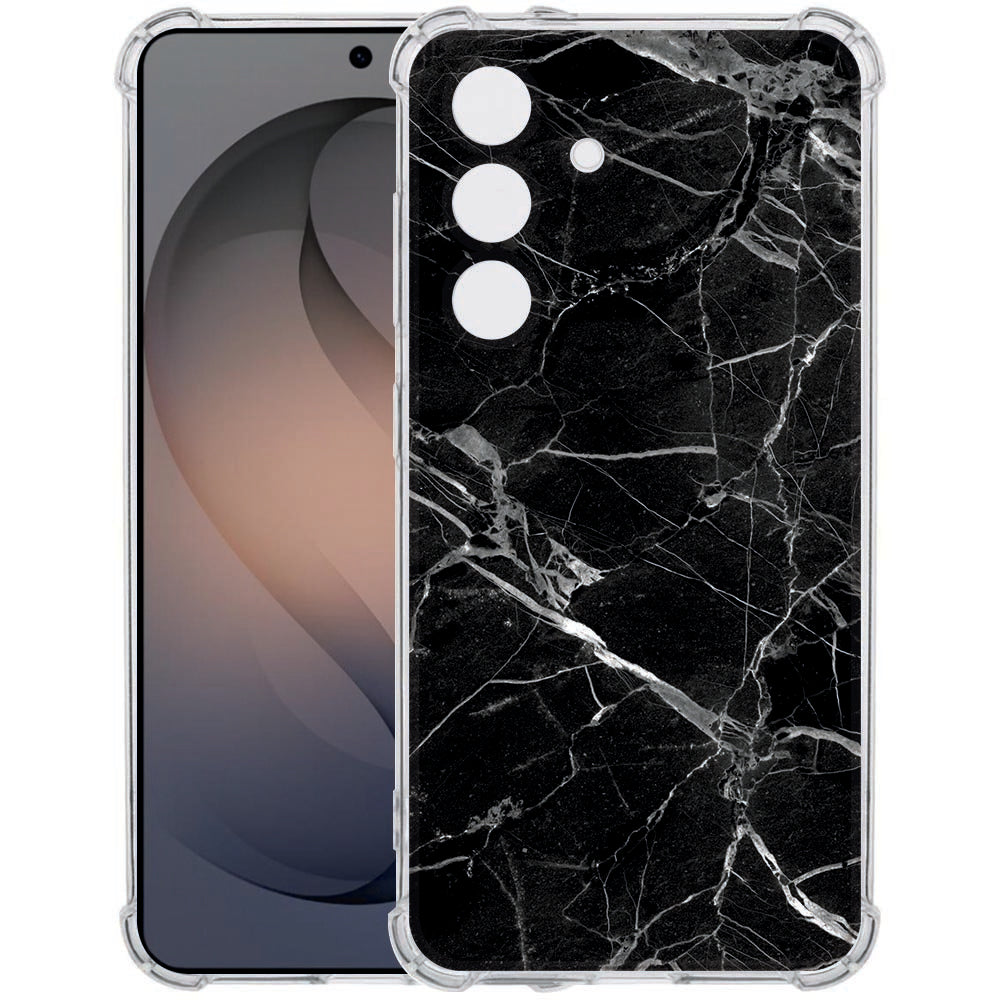 TPU Back Cover Samsung Galaxy S26 Plus Marmer Zwart Schokbestendig