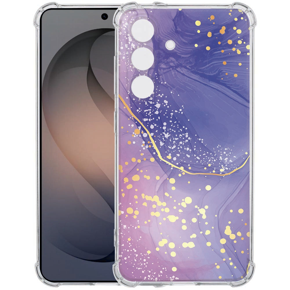Softcase Samsung Galaxy S26 Plus Watercolor Paars Schokbestendig
