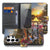 Samsung Galaxy S26 Ultra Flip Cover Bookcase Amsterdamse Grachten met Pasjeshouder grachtenprint pasjeshouder voorzijde.