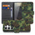 Samsung Galaxy S26 Ultra Portemonnee Hoesje Camouflage Leger Magnetische sluiting Aanzicht voorzijde.