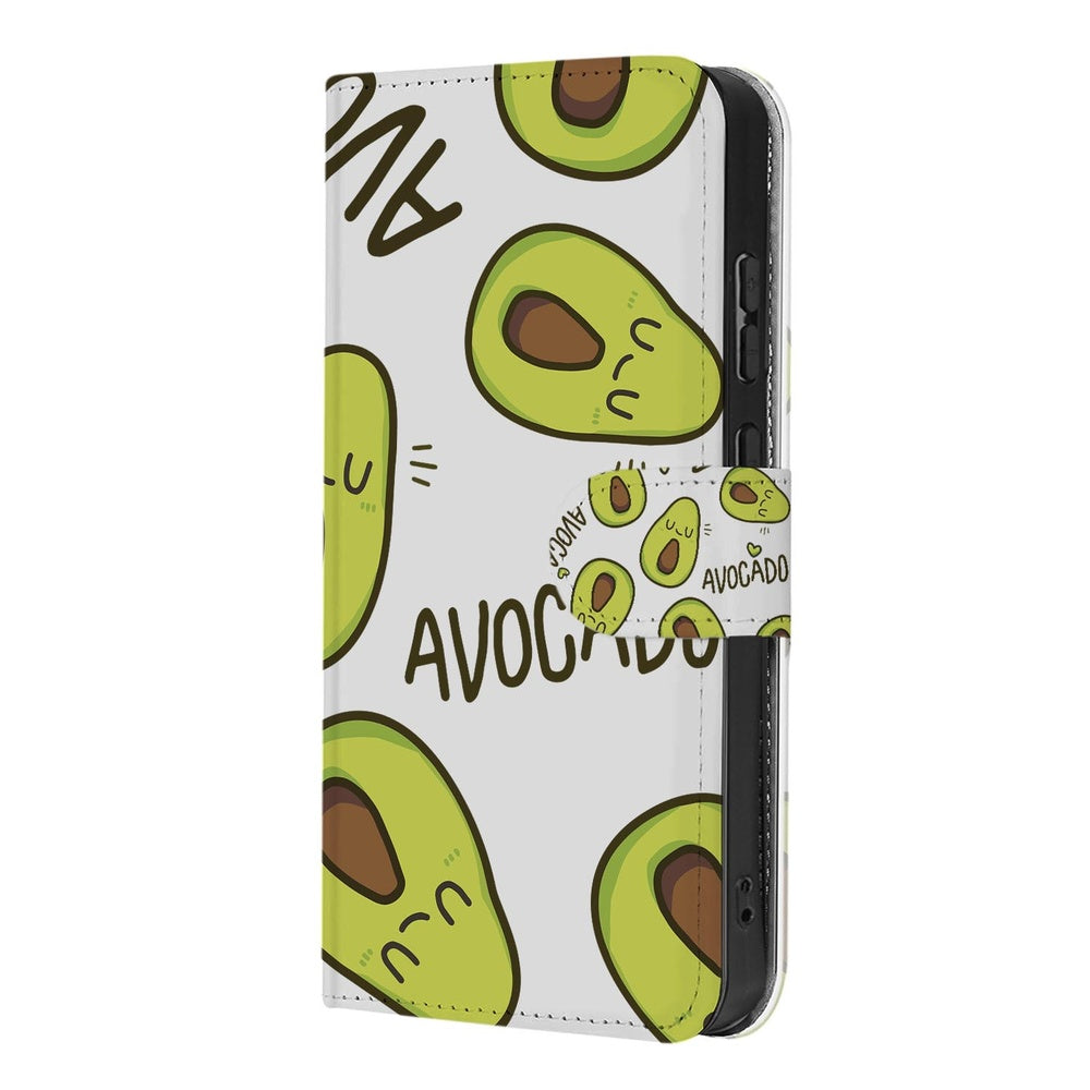 Samsung Galaxy S26 Ultra Book Case Avocado Singing Groen Zijkant