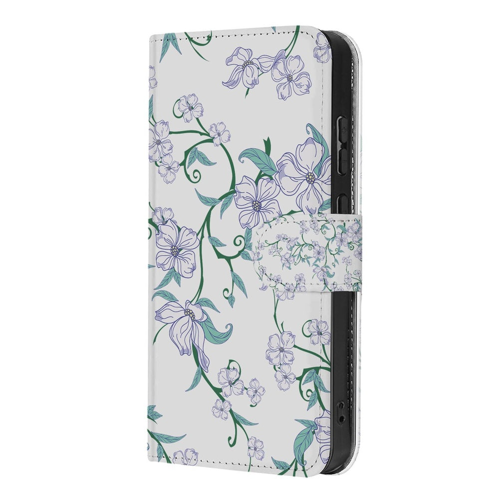 Samsung Galaxy S26 Ultra Book Case Blossom White Portemonnee Hoesje Vooraanzicht.