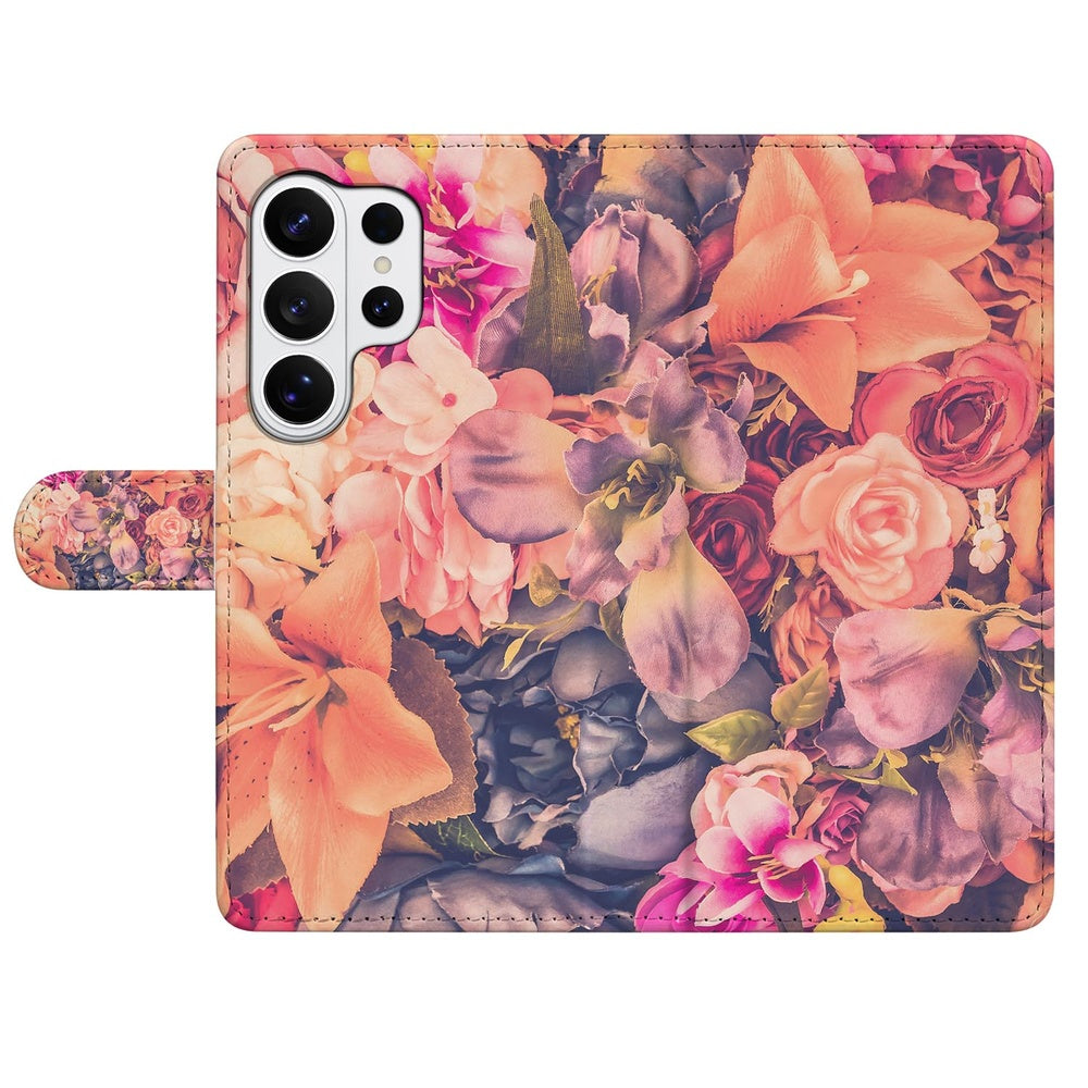 Book Case Samsung Galaxy S26 Ultra Bosje Bloemen met Magnetische sluiting met kleurrijk bloemenontwerp