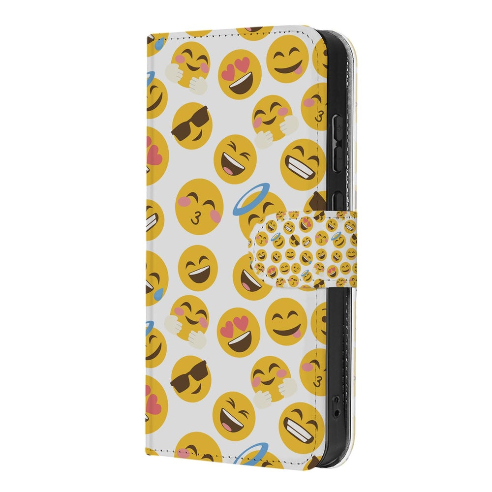 Book Case Samsung Galaxy S26 Ultra Meerkleurig Emoji met Pasjeshouder met kleurrijke emoji-print