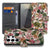 Bookcase Samsung Galaxy S26 Ultra Paars Wit Bloemen Portemonnee Hoesje met kleurrijk bloemenpatroon en ruimte voor pasjes.